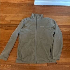 Columbia Men's Brown Full-Zip Lightweight Fleece Jacket